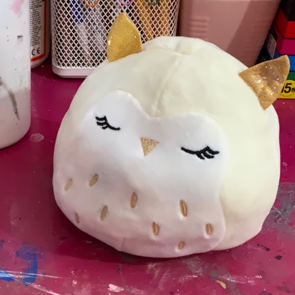 Flipping squish mallow one side owl one side bird!